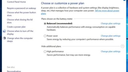 Windows 10’da Güç Planı Oluşturma Nasıl Yapılır?